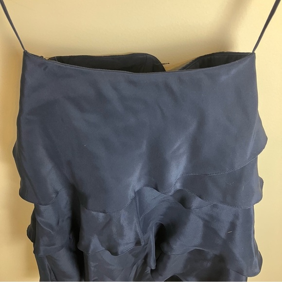 NWT Haute Hippie 100% Silk Dress in Navy Blue Medium - Picture 7 of 11